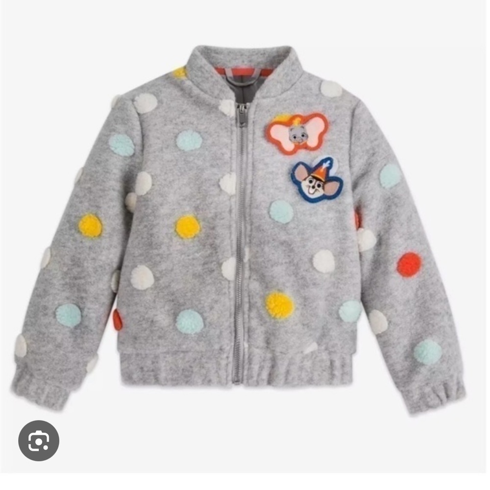Disney toddler Dumbo Jacket with Colorful Polka Dots
